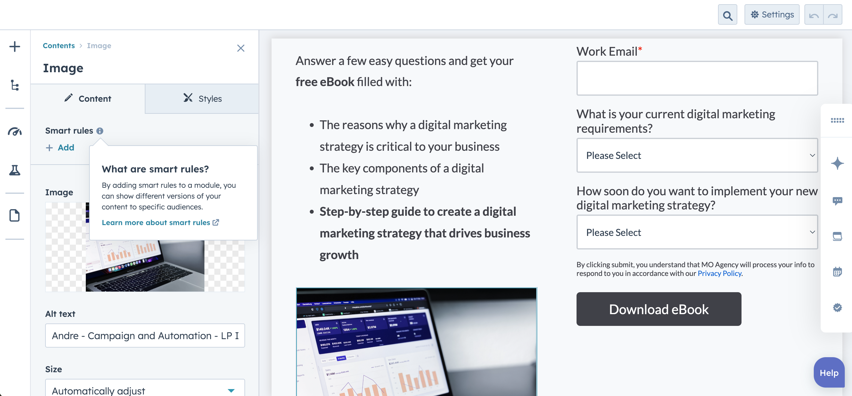 05 Design Landing Pages with Hubspot